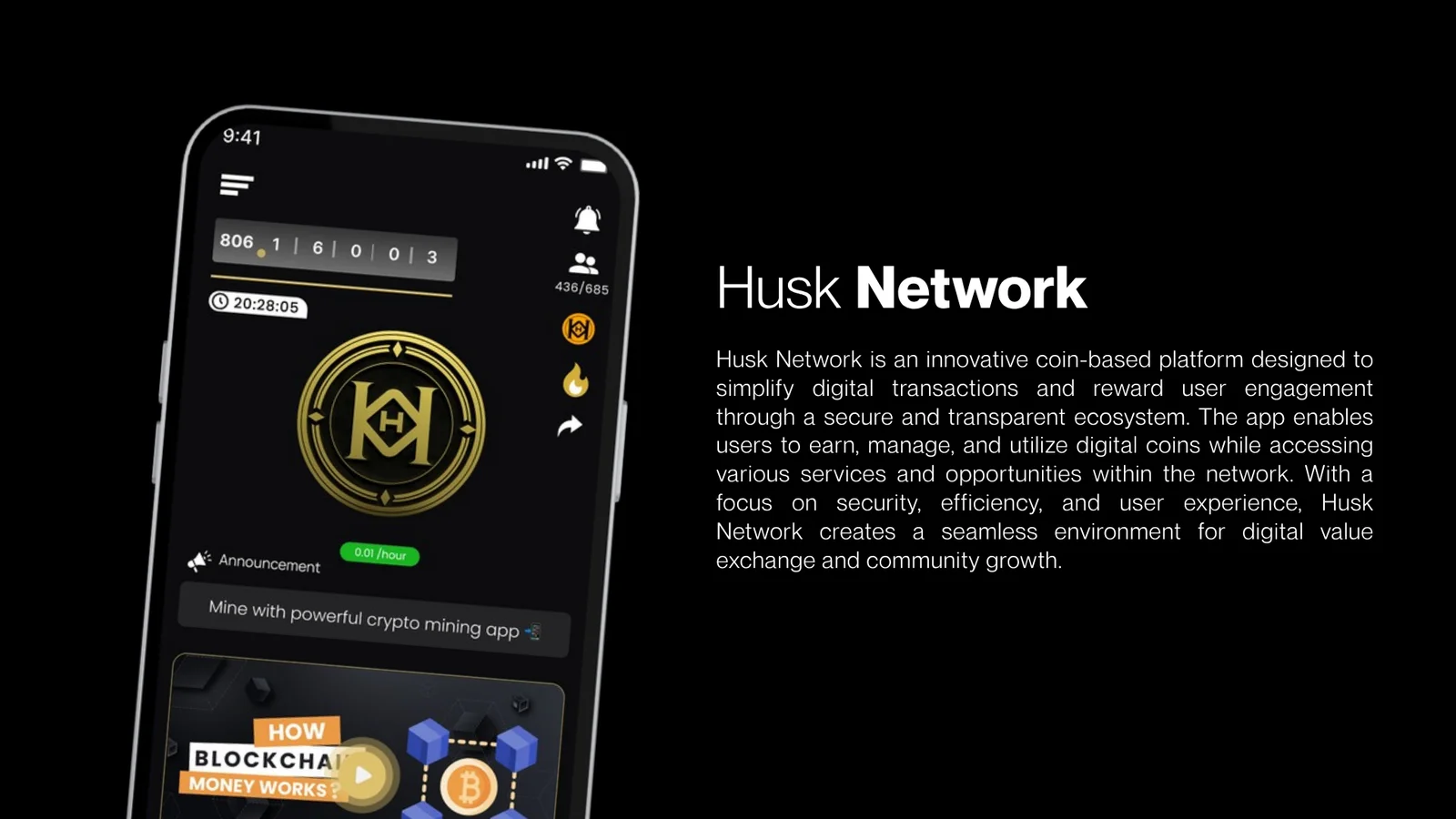 Husk Network Digital Asset & Mining Platform